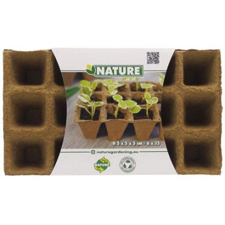 Nature - Turfpotjes - 6x15 Stuks - 5x5x5 cm