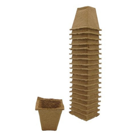 Nature - Turfpotjes - 20 Stuks - 6x6x6 cm