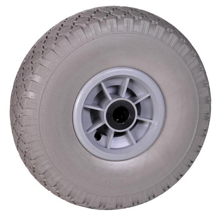Wiel 300x4 grijs softwiel PVC naaldlager 20 mm