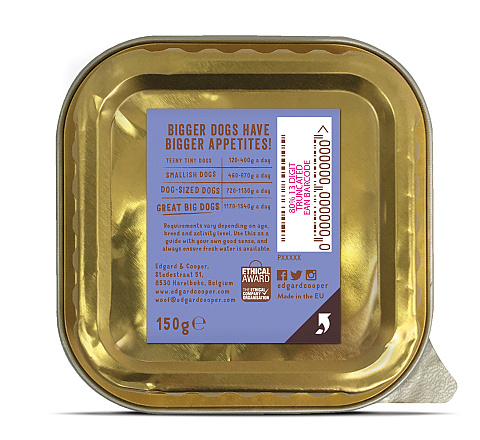 Edgard & Cooper hondenvoer Adult rund en eend 150 gr