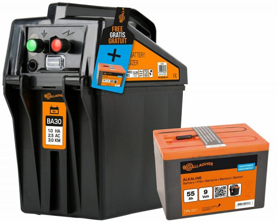Gallagher BA30 - Schrikdraadapparaten - 9v - 9600 - 0.25
