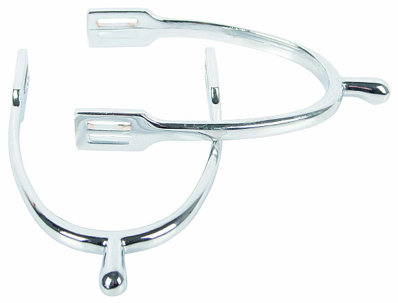 Harry's Horse Sporen knop verchroomd + riem H30