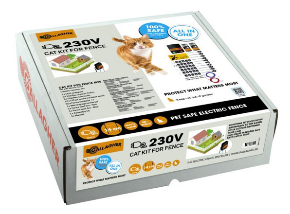 Gallagher Kattenschuttingset - M35 - 230V - 200m - 0,1 J