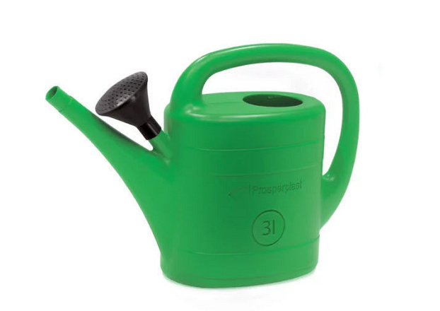 Gieter kunststof GROEN, 3L met broes