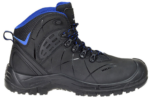 Werkschoen Walkmate PARIJS hoog zwart/blauw+ kruipneus -43