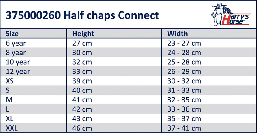 Harry's Horse minichaps Connect zwart