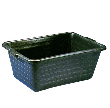 Speciekuip RECHTHOEKIG, zwart 60L.