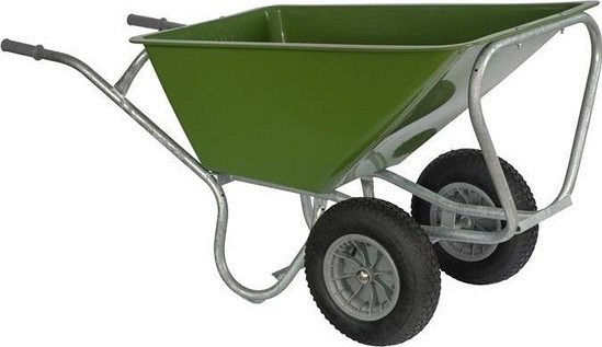 Stal kruiwagen groen PRO 160 L 2 wiel