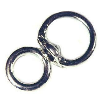 Wervel, glans verzinkt, no.80 8mm